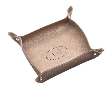 hermes leather jewelry tray